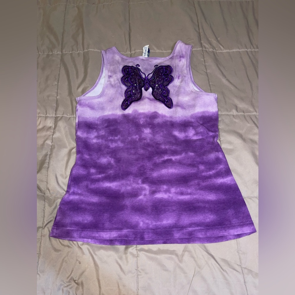 Vintage tiedye butterfly back tank ❤️‍🔥